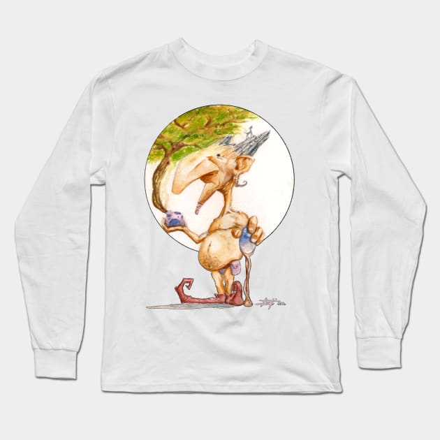 Elf of the Forest Long Sleeve T-Shirt by lucastrati